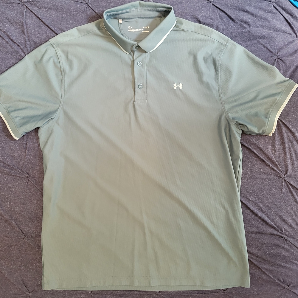 Under Armour Men's Light Green Polo Shirt